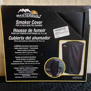 Masterbuilt Electric Smoker Cover, 30 inch, Heavy Duty Waterproof  Black -New